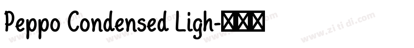 Peppo Condensed Ligh字体转换